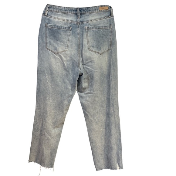 Blank NYC The Madison Crop Jeans High Waisted Raw Hem sz 30 - Picture 2 of 8